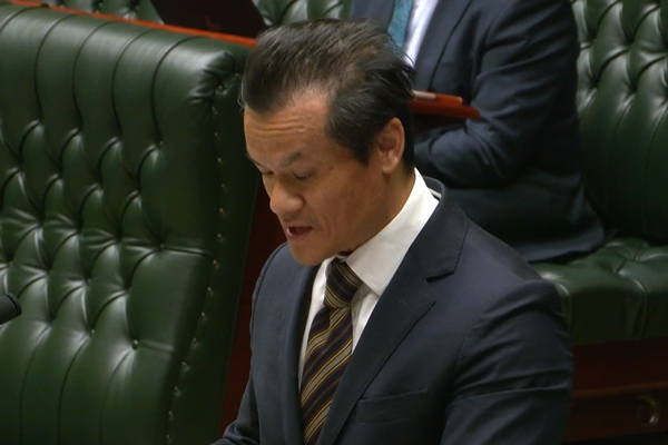 Anoulack Chanthivong MP, Minister for Better Regulation and Fair Trading, during  the Second Reading Debate of the Residential (Land Lease) Communities Amendment Bill 2024. 