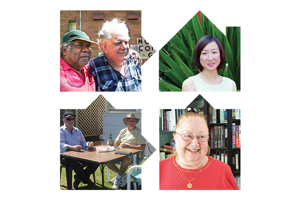 Annual Report with photos of smiling tenants