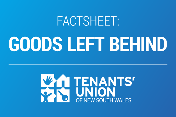 Factsheet: Goods left behind