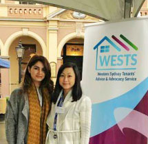 WESTS Tenant Advocates Fern and Ivana at Homelessness Week