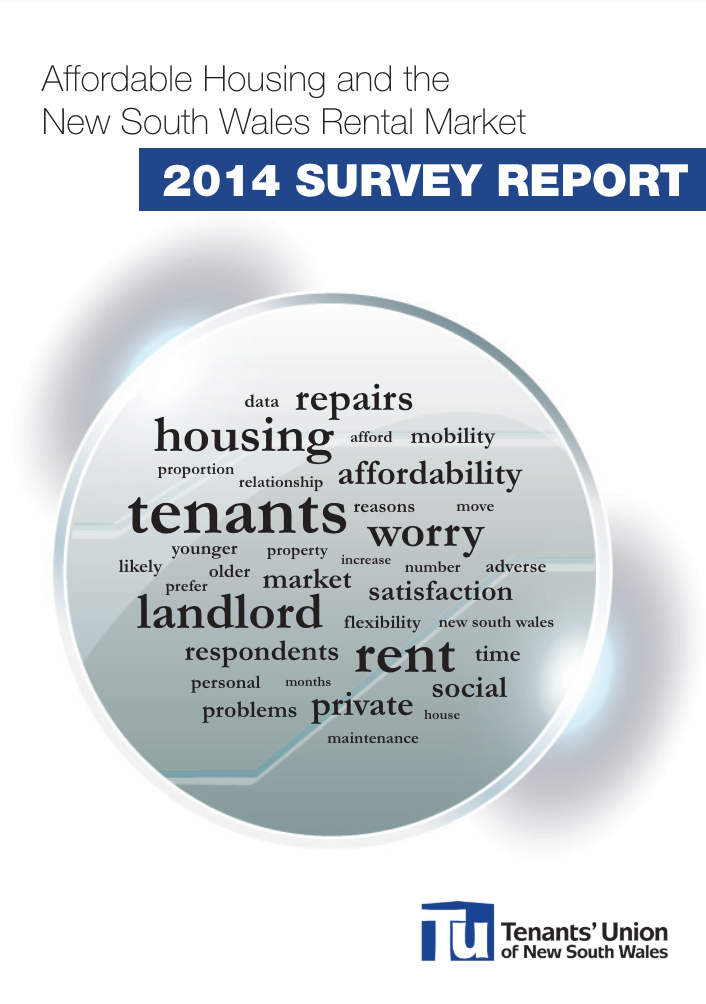 Cover page showing magnifying glass and words about renting