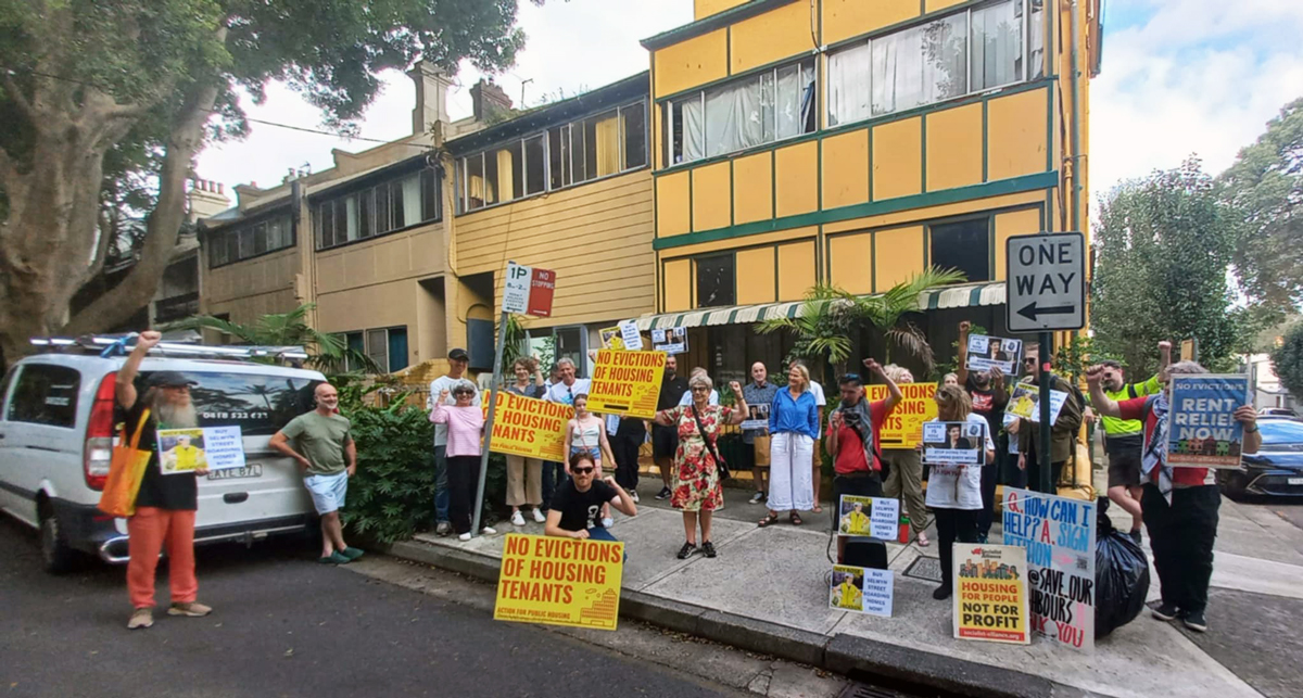 Selwyn St boarders and renter supporters